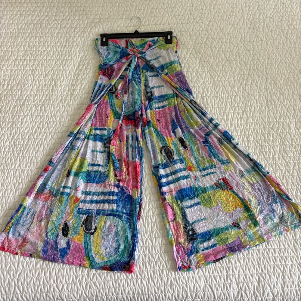 Vibrant Multicolor Wide Leg Jumpsuit